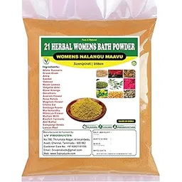 3V PRODUCTS Herbal Bath Powder 200 Grms | 21 Herbal Nalangu Maavu | Ubtan Bath Powder | Sunnipindi for Baby, Girls & Women (100% Natural) for Body Scrub | Face Pack | Mask (Pack of 2x100gm)-picture-18