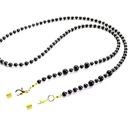 4-6mm black pearl eye glasses chain classic glasses holder mask chain 32" Long Necklace For Unisex-picture-27