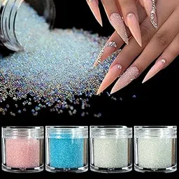 4 Colors Caviar Beads Nail Crystals Multicolor Glass Round Micro Pixie Beads (4 Pieces) DIY Nail Art Accessories-picture-32