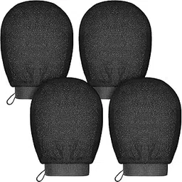 4 Pieces Exfoliating Gloves Exfoliating Body Scrubber Korean Exfoliating Mitts Exfoliating Mitt for Body Exfoliating Gloves Visibly Lift-Away Dead Skin Exfoliator Scrubber for Women Bath Shower Spa-picture-51