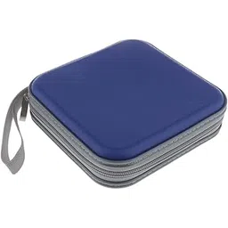 40 Disc CD Wallet DVD Case Storage Holder Bag Carry Protector Plastic Blue|40 Disc CD DVD Storage Wallet Zippered Organizer Case-picture-20
