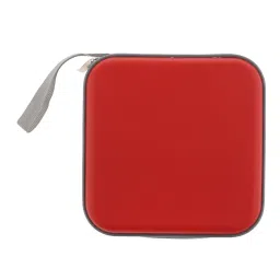 40 Disc CD Wallet DVD Case Storage Holder Bag Carry Protector Plastic Red image 2