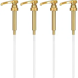 4Pcs Syrup Bottle Nozzle Picnic Household Sauce Pump Tools Ketchup Pump Gold-picture-15