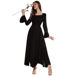 4WRD by Dressberry Flared Sleeve Ruffled A-Line Maxi Dress-picture-17