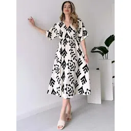 4WRD by Dressberry Floral Printed Wrap Midi Dress-picture-40