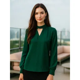 4WRD by Dressberry Women Keyhole Neck Georgette Top-picture-39