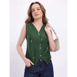 4WRD by Dressberry Woven Design Vest Top-picture-36