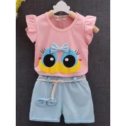 4YOU DRESSES Girls Printed Short Sleeves T-shirt With Shorts-picture-49