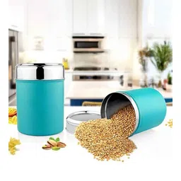 5 needs Blue Stainless Steel (Set of 2) Storage Container-picture-10