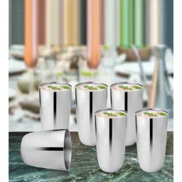 5 needs (Set of 6) 300 ml Stainless Steel Everyday Glass-picture-29