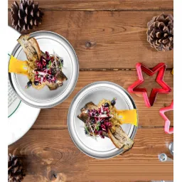 5 needs (Set of 2) 13 Inch Vina Stainless Steel Dinner Plate image 2