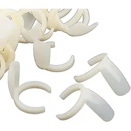 50PCS Ring Natural Color False Nail Art Tools Polish Display Practice Tips-picture-23