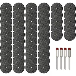 50pcs Rotary Tool Cut Off Wheels 1-1/4'' Fiberglass Reinforced Cutting Wheel Discs with 4Pcs Mandrels Rotary Tool Accessories for Cutting Metal, Wood, Stone-picture-14