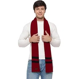 513 Men Acrylic Woolen Striped Design Casual Warm Winter Wear Muffler Scarf Stole,MEN107_P-picture-28