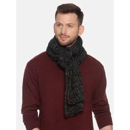 513 Men Black & Grey Patterned Muffler-picture-37