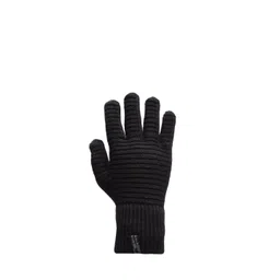 513 Men Black Solid Knitted Gloves-picture-40