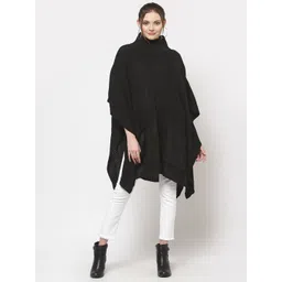 513 Women Black Waterfall Shrug-picture-13