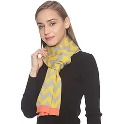 513 Women's Acrylic Woolen Ethnic Design Casual Warm Winter Wear Muffler Scarf Stole-picture-24
