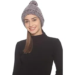 513 Women's Wool, Acrylic Cap With Pom Pom (JD-19WCAP-PINK_Pink_Free Size)-picture-26