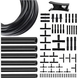 5Ft Vacuum Hose Kit with 6 Vacuum Lines Automotive,64 Vacuum Hose Connector and 1 Pipe Cutter,ID 1/8",5/32",3/16",1/4",5/16",3/8" Silicone Vacuum Tube Used to Transport Water&Air-picture-31