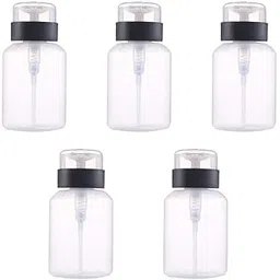 5pcs Push Down Bottle 210ml Pump Dispenser Bottle Nail Polish Remover Storage Bottle Travel Outdoor Home-picture-31