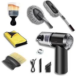 6 PCs Microfiber Car Duster with Long Handle Car Cleaning Brush Exteriror and Interiror Car Cleaning Cloth Car Ac Vent Cleaner Brush for Car, Motorbike (6 Pcs Car Combo Kit)-picture-12