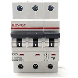 63A Triple Pole (TP) MCB | C Curve | 10kA Breaking Capacity | Heavy-Duty 3-Phase Miniature Circuit Breaker | Industrial & Commercial Protection | ISI Marked-picture-21