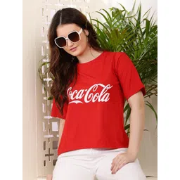69 FASHION STREET Women Typography Printed Round Neck Cotton T-shirt-picture-25
