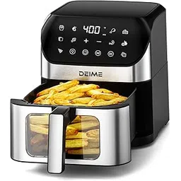 6L 1500W Oil-Free Large Capacity Oven Air Fryer Healthy Cooking with 10 Presets, Visual Cooking Window, Nonstick Basket-picture-22