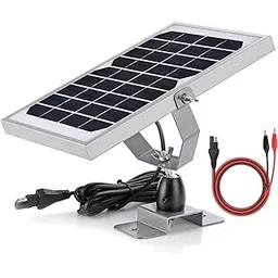 6V Waterproof Solar Battery Trickle Charger & Maintainer - 5 Watts Solar Panel Built-in Intelligent MPPT Solar Charge Controller + Adjustable Mount Bracket + SAE Cable Kits-picture-23