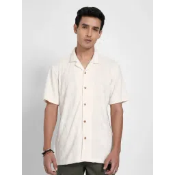 7 Alt By Pantaloons Artic Wolf Cotton Slim Fit Self Pattern Shirt-picture-46