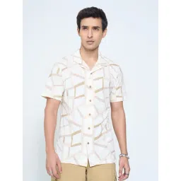 7 Alt By Pantaloons Artic Wolf Slim Fit Printed Shirt-picture-25