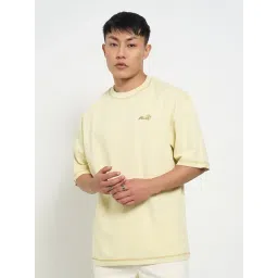 7 Alt By Pantaloons Beige Cotton Loose Fit T-Shirt-picture-43