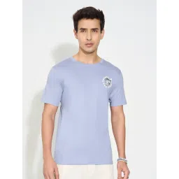 7 Alt By Pantaloons Blue Slim Fit Printed T-Shirt-picture-21