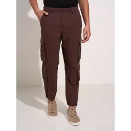 7 Alt By Pantaloons Brown Cotton Loose Fit Joggers-picture-31
