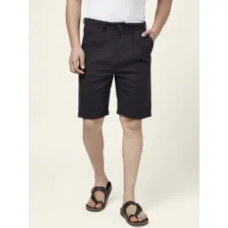 7 Alt By Pantaloons Charcoal Cotton Slim Fit Shorts-picture-37