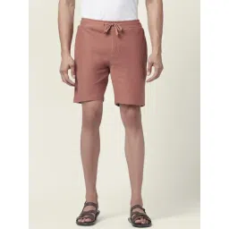 7 Alt By Pantaloons Chestnut Cotton Slim Fit Shorts-picture-41