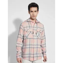 7 Alt By Pantaloons Coral Relaxed Fit Checks Shirt-picture-37