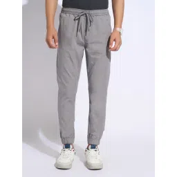 7 Alt By Pantaloons Grey Slim Fit Trackpants-picture-35