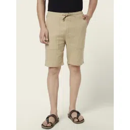 7 Alt By Pantaloons Khaki Cotton Slim Fit Shorts-picture-45