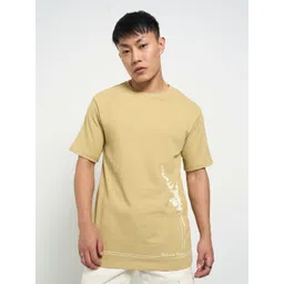 7 Alt by Pantaloons Men Floral Printed Round Neck Cotton Relaxed Fit T-shirt-picture-15