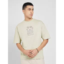 7 Alt by Pantaloons Men Graphic Printed Round Neck Pure Cotton Relaxed Fit T-shirt-picture-19