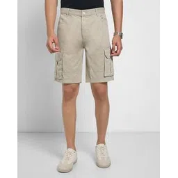 7 alt by pantaloons Men Regular Fit Cargo Shorts-picture-13