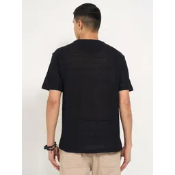 7 Alt by Pantaloons Men Relaxed Fit Round Neck Cotton T-shirt image 3