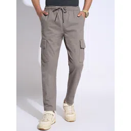 7 Alt by Pantaloons Men Slim Fit Cargos Trousers-picture-11