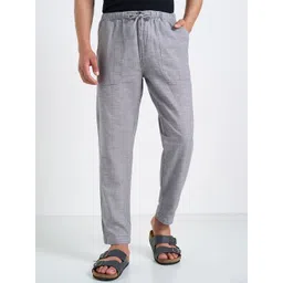 7 Alt by Pantaloons Men Slim Fit Cotton Trousers-picture-13