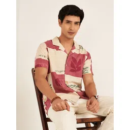 7 Alt by Pantaloons Men Slim Fit Opaque Printed Casual Shirt-picture-27