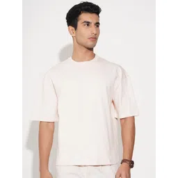 7 Alt by Pantaloons Men Typography Printed Round Neck Pure Cotton Relaxed Fit T-shirt-picture-20