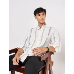 7 Alt by Pantaloons White Cotton Relaxed Fit Self  Shirts-picture-28