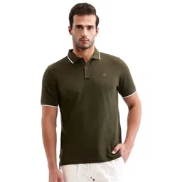 7 Cavalry Men Solid Polo Collar Cotton T-shirt-picture-27